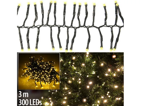 Guirlande LED avec câble 3 m vert | Guirlandes 